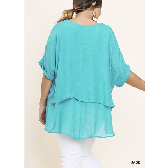 NEW! Jade Umgee Layered Tunic Top - Picture 2 of 5